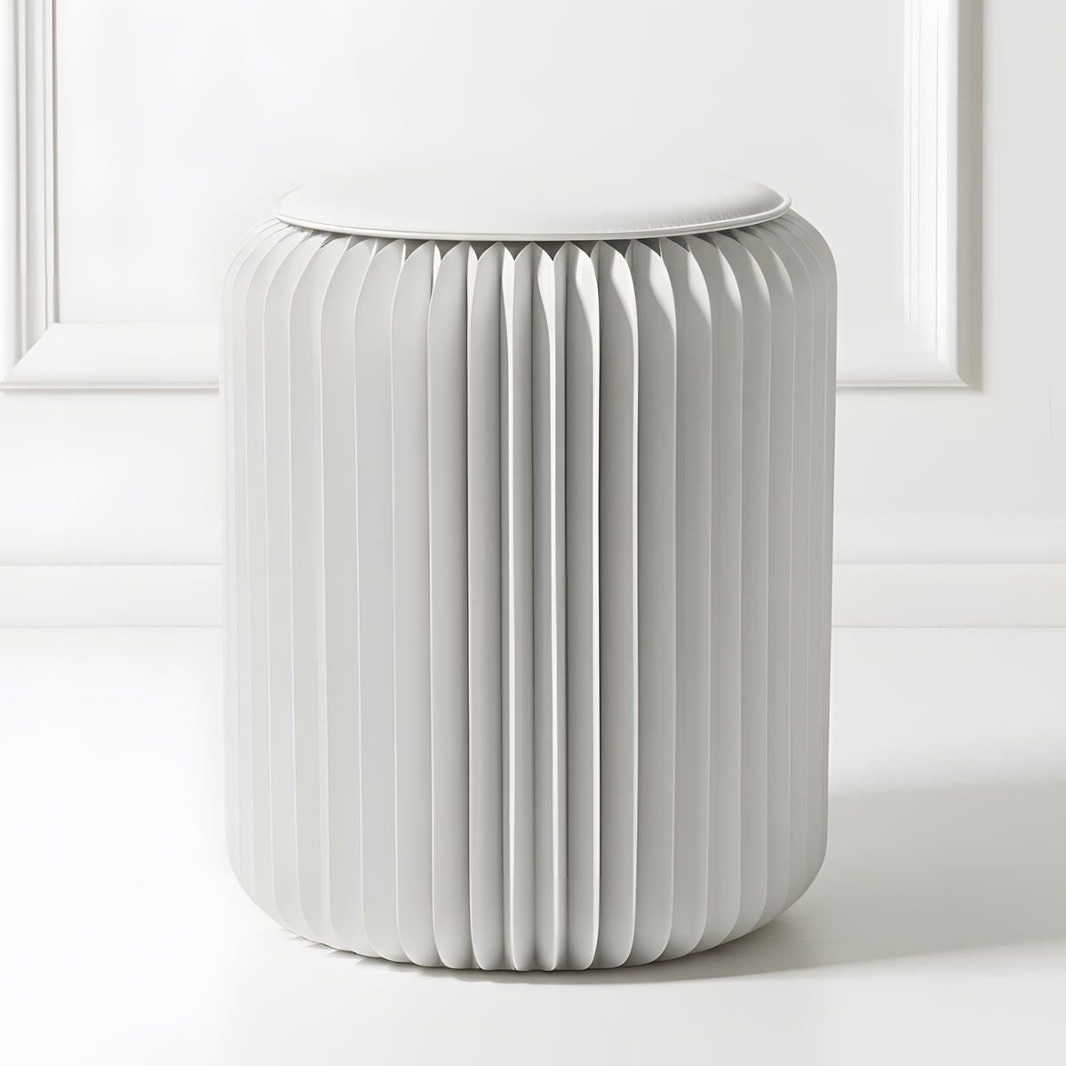 Tabouret pliable blanc Sacré - Cœur, Léon - Stooly