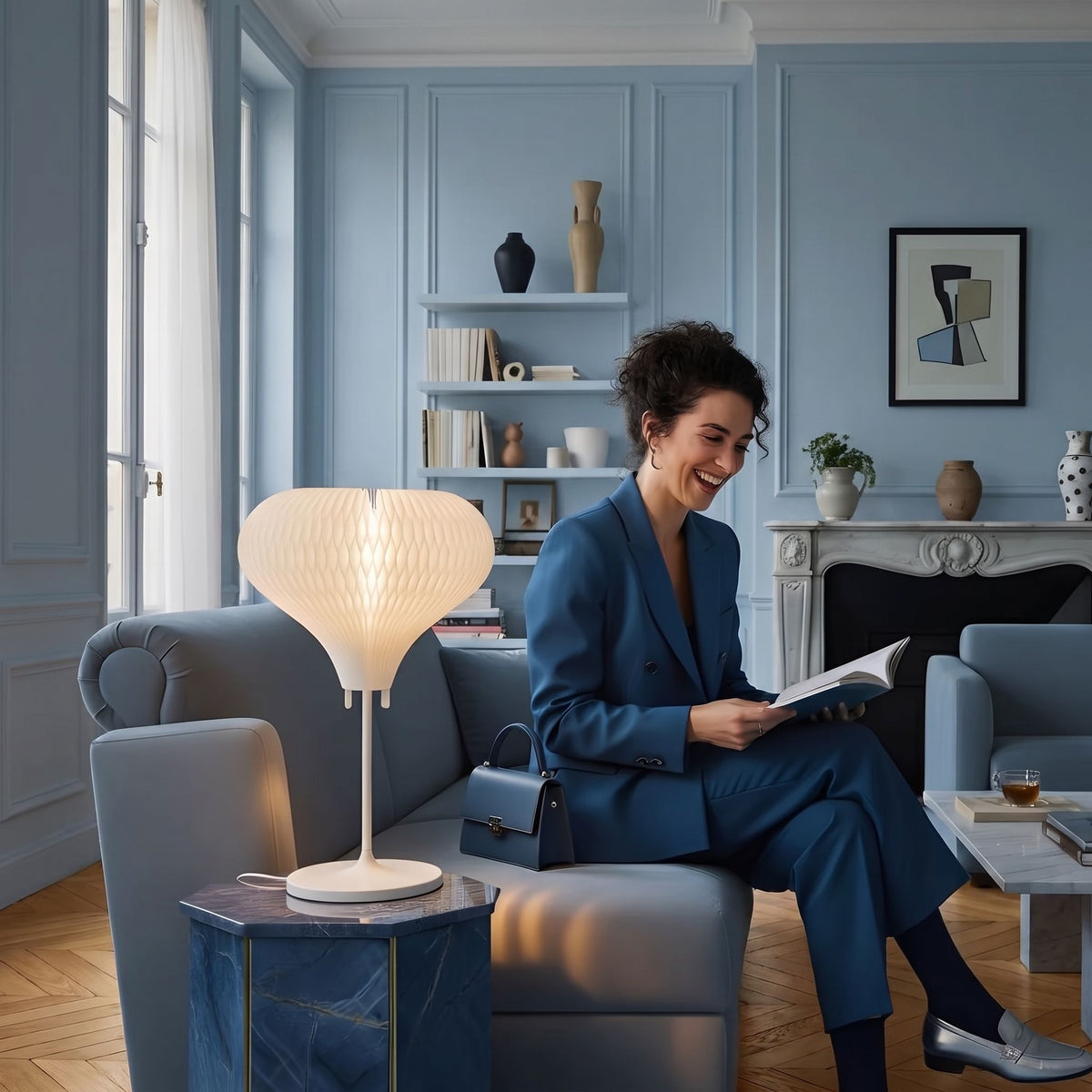Lampe Nanum aux 13 formes alvéolées