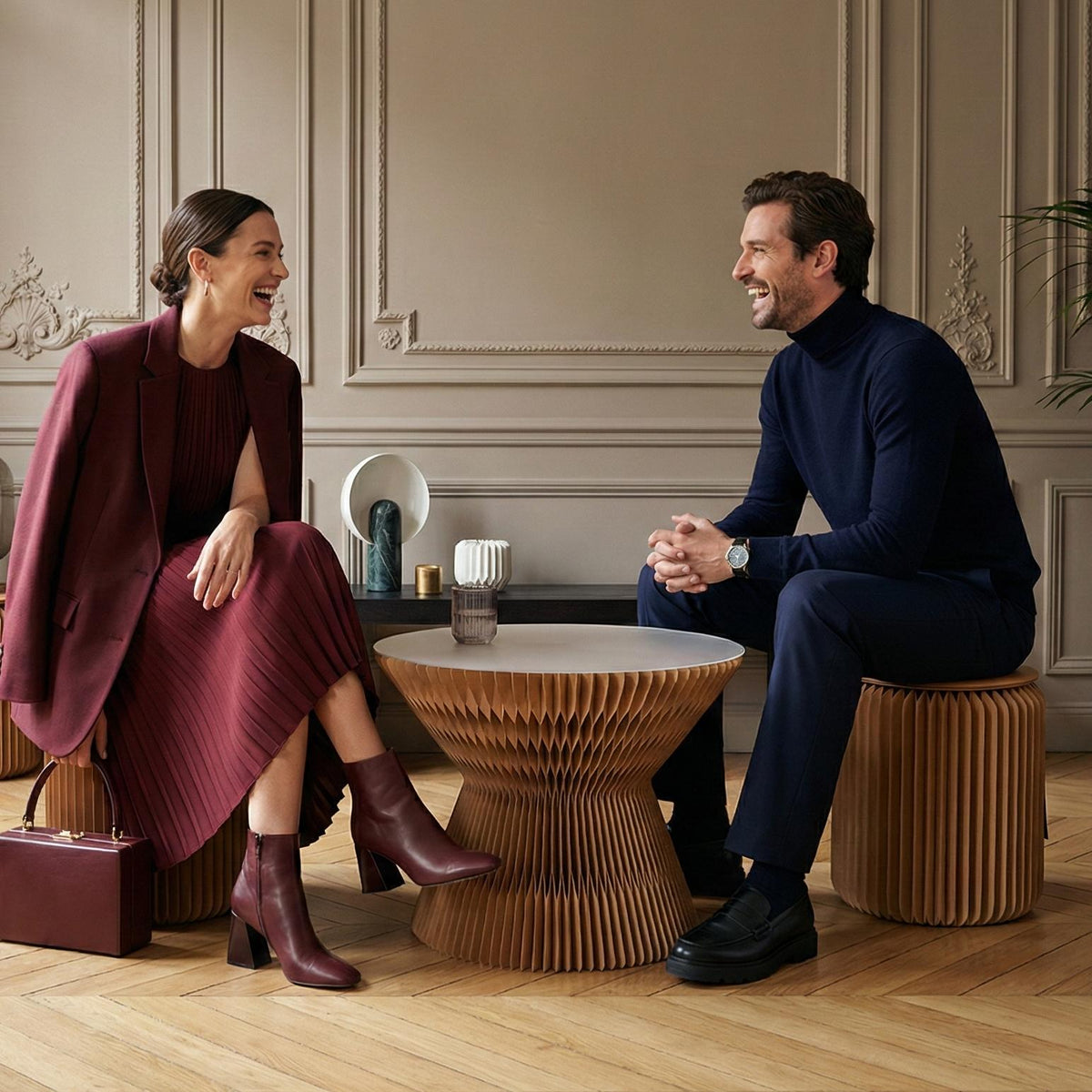 Table papillon pliable, Marie
